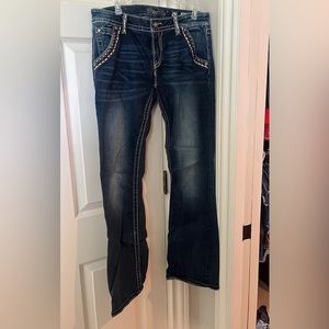 Womens miss me jeans bootcut cowgirl rodeo western